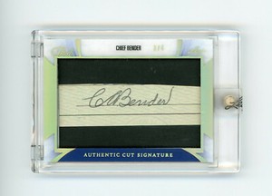 Chief Bender 2018-19 Leaf Pearl Cuts Legendary Signature Auto Autograph SP 2019