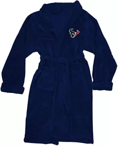 NEW NFL Football Houston Texans L/XL Bathrobe Lounge Sleep Robe Super Soft - Picture 1 of 2