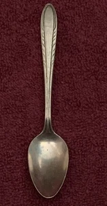 Lot #199 Silver Plated Flatware (1) National Silver Co "FLAME" Demitasse Spoon - Picture 1 of 4