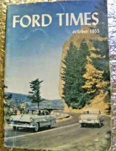 October 1955 Ford Times Magazine Ford's Night Drivers FREE SHIPPING - Picture 1 of 4