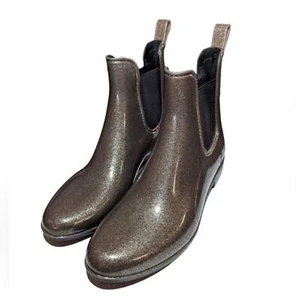 Mujer Storm by Cougar Botas Lluvia Impermeable Marrón Con Brillo Talla 6. - Imagen 1 de 6