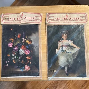 Vintage Art Treasures Royal Coat Art For Decoupage, And Creative Crafts LOT OF 2 - Picture 1 of 10