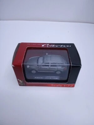 Yat Ming Porsche Cayenne Turbo 1/72 Scale DieCast Car Silver Luxury SUV Truck  - Image 1 of 4