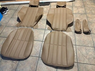 KIT TAPIZADO ASIENTO ESTÁNDAR BMW E28 528I 528E 535I LAMA CUERO MARRÓN NUEVO Foto 1 de 4