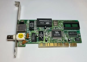 VIA VT86C926 10Mbps RJ45/BNC Ethernet - PCI Card - Picture 1 of 2