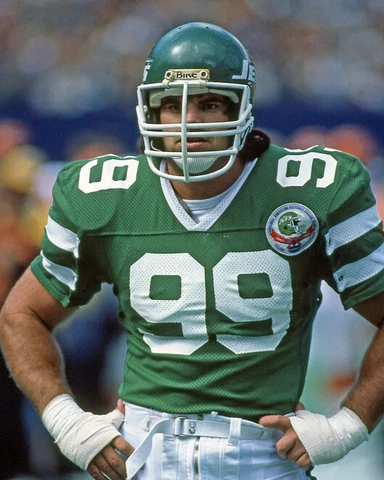 1984 New York Jets MARK GASTINEAU Glossy 8x10 Photo Print Poster Cover