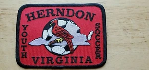 Herndon Youth Soccer Patch Football Virginia VA Cardinal State Outline - Bild 1 von 4