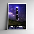 Cape Lookout National Seashore Travel Poster Postcard USA Multiple Sizes