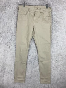 Pantalones de mezclilla ajustados beige talla 33x30 &Denim para hombre - Imagen 1 de 11