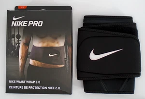 Nike Pro Waist Wrap 2.0 Adult Unisex Large Black/White Smoke - Picture 1 of 4
