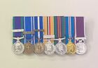 Gsm Nato Ifor Kfor Iraq Acsm Golden Jubilee Lsgc Court Mounted Miniature Medals