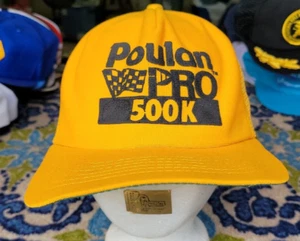 VINTAGE POULAN PRO 500K RACING TRUCKER MESH SNAPBACK HAT CAP - Picture 1 of 6