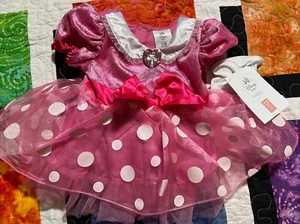 New Disney Store Minnie Mouse Pink Baby Costume Gloves 12-18m *Missing Headband - Picture 1 of 7