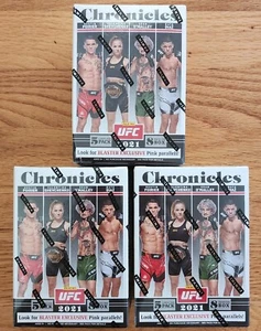 Sealed Lot of (3) 2021 Chronicles UFC Blaster Boxes Unopened - Picture 1 of 1