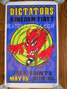 ALAN FORBES-DICTADORES-PÓSTER DE CONCIERTO-ARTE CÓMICO-PUNK-ROCK-kozik-cooperativo-FILLMORE - Imagen 1 de 1