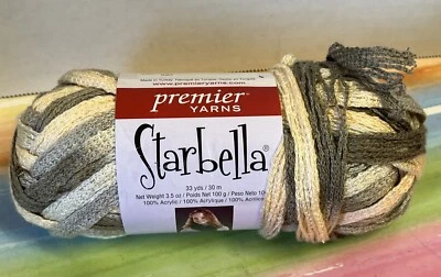 one full skein Premier Starbella yarn Wheat Fields 3.5 oz. - Image 1 of 4