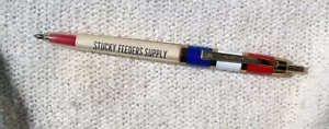 Stucky Feeders Supply Wichita KS Better Feed Vintage Click Pen Promo Pubblicità - Foto 1 di 3