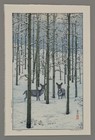 Toshi Yoshida Woodblock - Aspen