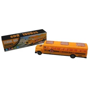 Kids School Bus Toy Attractive Flashing Lights Sound and Music Bump 'n Go Act... - Picture 1 of 6