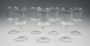 Lotto 7 bicchieri da vino Lenox MOONSPUN OTTIMI - Foto 1 di 3