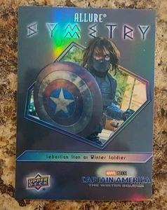 Sebastian Stan As Winter Soldier 2022 UD Marvel Allure Symmetry Black Prizm #19 - Bild 1 von 2