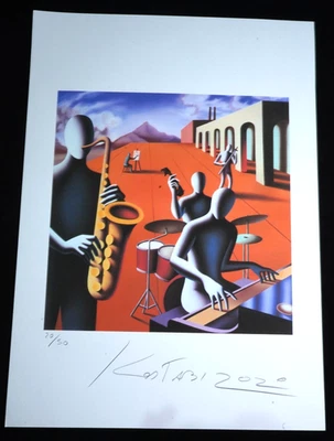 KOSTABI Lithographie 70x50 cm limitiert, handsigniert , Prägestempel! - Bild 1 von 3