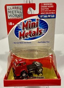 Classic Metal Works 30113 HO Mini Metals Red 1953 White 3000 Tractor - NOS - Picture 1 of 8