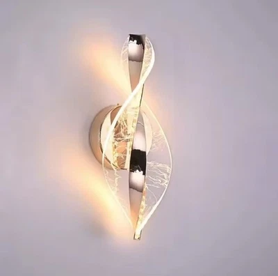 Modern LED Spiral Wall Sconce Dimmable 3 Color Temperature Contemporary Light - Image 1 of 4