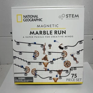 NATIONAL GEOGRAPHIC Magnetic Marble Run - 75-Piece STEM Building Set for Kids... - Picture 1 of 3