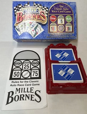 MILLE BORNES Collectors Edition Classic Auto Race Card Game Sealed Used Org Art - Image 1 of 4