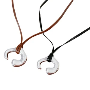 Modern Fashion Resin Chain Necklace Resin Texture Women Fashion Necklaces - Bild 1 von 10