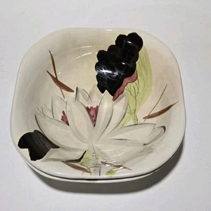 Cuencos para servir de colección Red Wing MCM Lotus bronce patrón vajilla pintada a mano China - Imagen 1 de 7