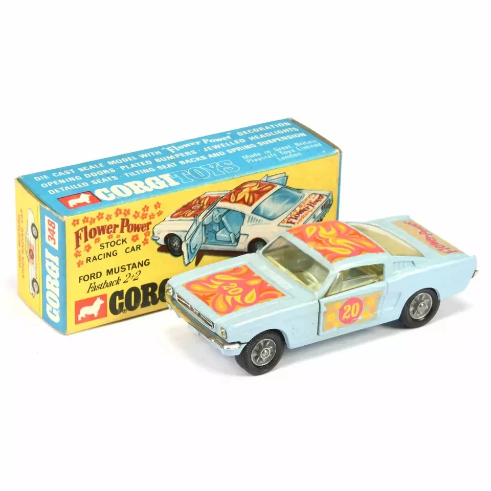 Corgi CD54321071 Ford Mustang Fastback 2+2 Flower Power Stock Racing Car 1:43 n° - Photo 1/1