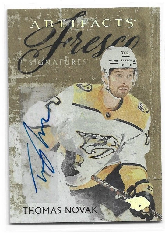 24-25 Upper Deck  Artifacts Fresco Autograph Thomas Novak FS-TN - Image 1 of 1