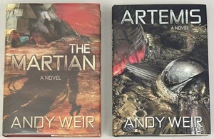 SIGNED The Martian & Artemis by Andy Weir LIMITED Matching #'d NEW & UNREAD - Imagen 1 de 7