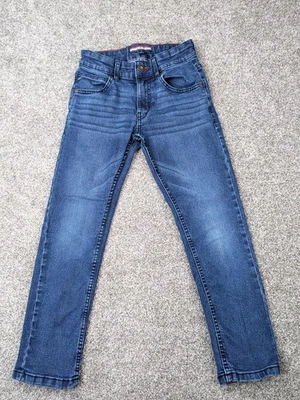 Tommy Hilfiger Jeans Boys 8 Blue Rebel Skinny Adjustable Waist Denim Youth Pants - Image 1 of 4
