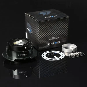 NRG STEERING WHEEL LOCK QUICK RELEASE ADAPTOR GEN 2.5 BLACK CHROME FLARED RING - Imagen 1 de 1