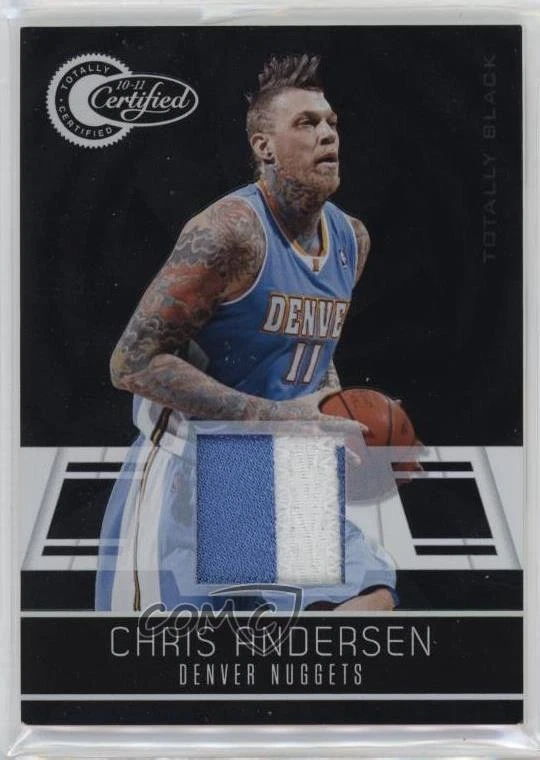 Chris Andersen Basketball Serial Numbered Trading Card Singles for