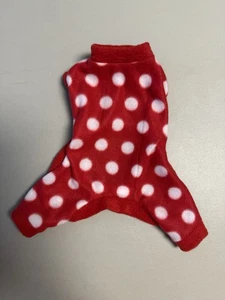 Dog Clothes  Fleece Pajamas.                        Size :  4 XXXS - Picture 1 of 2