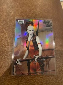 Aurra Sing 2021 Topps Chrome Star Wars Galaxy Refractor Card