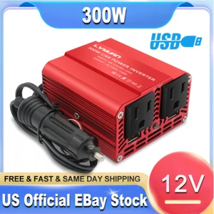 300w Car Power Inverter Dc 12v To Ac 110v Sine Wave Converter Adapter USB 2 AC - Picture 1 of 6