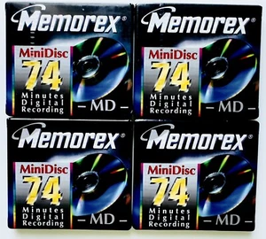 Memorex 74 Min MiniDisc Sealed New Set Of 4 - Picture 1 of 2