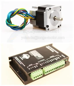 BLDC Motor NEMA23 57BLF01 63W 24V 3000RPM 3Phase 59mm+DC Driver CNC Medical - Picture 1 of 9