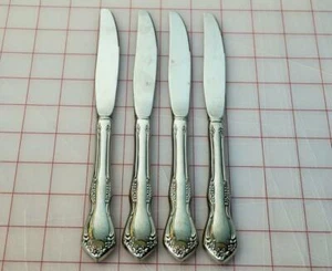 4 Oneida MANSFIELD Amadeus Stainless Wm A Rogers Deluxe Ltd 8 3/4" Dinner Knives - Picture 1 of 1