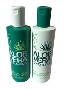 1983 Avon Aloe Vera Shampoo & Conditioner 8 Oz 2 Bottles New Old Stock NOS Vtg - Picture 1 of 5