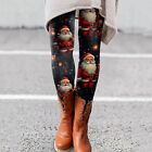 Wome Christmas Day Leggings Printed Soft Stretchy Casual Active Pants Trousers