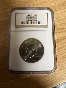 1995 D HALF DOLLAR 50 C MS 66 NGC - Picture 1 of 6