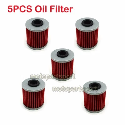 5x Filtro de aceite para SUZUKI RMZ450 KAWASAKI KX250F 4 TIEMPOS BETA EVO 250 SPORT Foto 1 de 4
