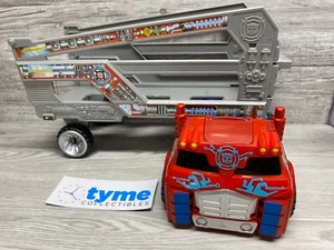 Transformers Playskool Heroes Rescue Bots OPTIMUS PRIME RESCUE TRAILER Arrive - Picture 1 of 6
