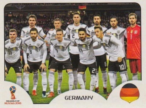 PANINI FUßBALL FIFA WM 2018 RUSSIA Panini Sticker Football World Cup 2018 Russia No. 433: GER Germany Team Image NEW